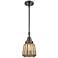 Chatham 7"W Oil-Rubbed Bronze and Mercury Glass Mini Pendant