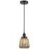 Chatham 7"W Oil-Rubbed Bronze Mini Pendant w/ Mercury Glass