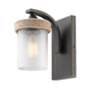 Thumbnail4 of Chatham Gunmetal Bronze 1-Light Wall Sconce with Sandblasted Glass more views