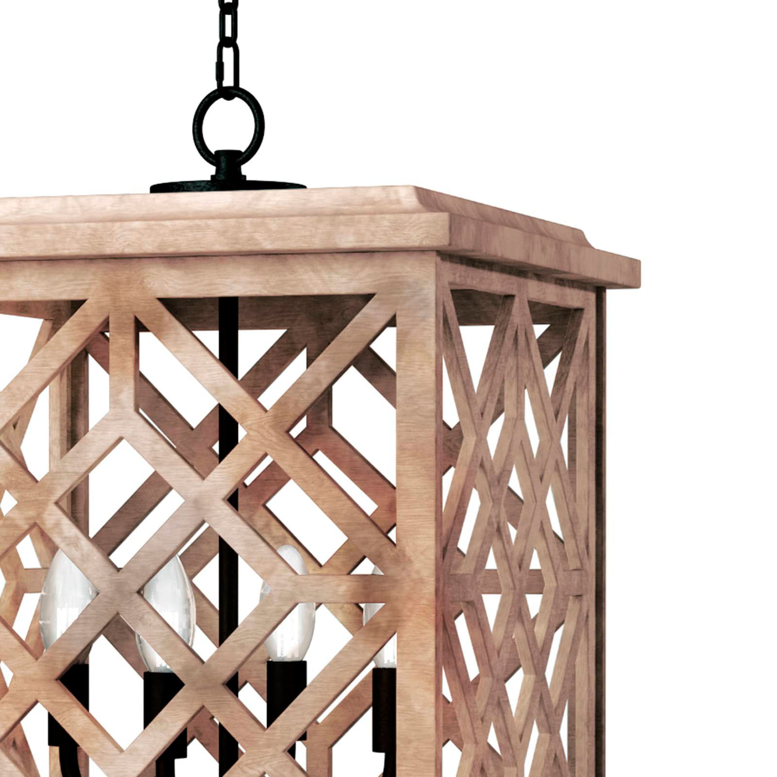 Image 3 Chatham Wood Lantern (Natural) more views