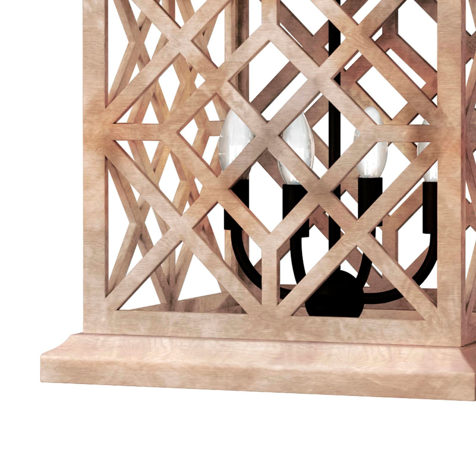 Image 5 Chatham Wood Lantern (Natural) more views