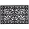 Chatham Wrought Iron Style Black Rubber Outdoor Doormat