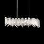 3_Chatter 8.5"H x 32.5"W 7-Lt Crystal Linear Pendant in Pol Stainle more views