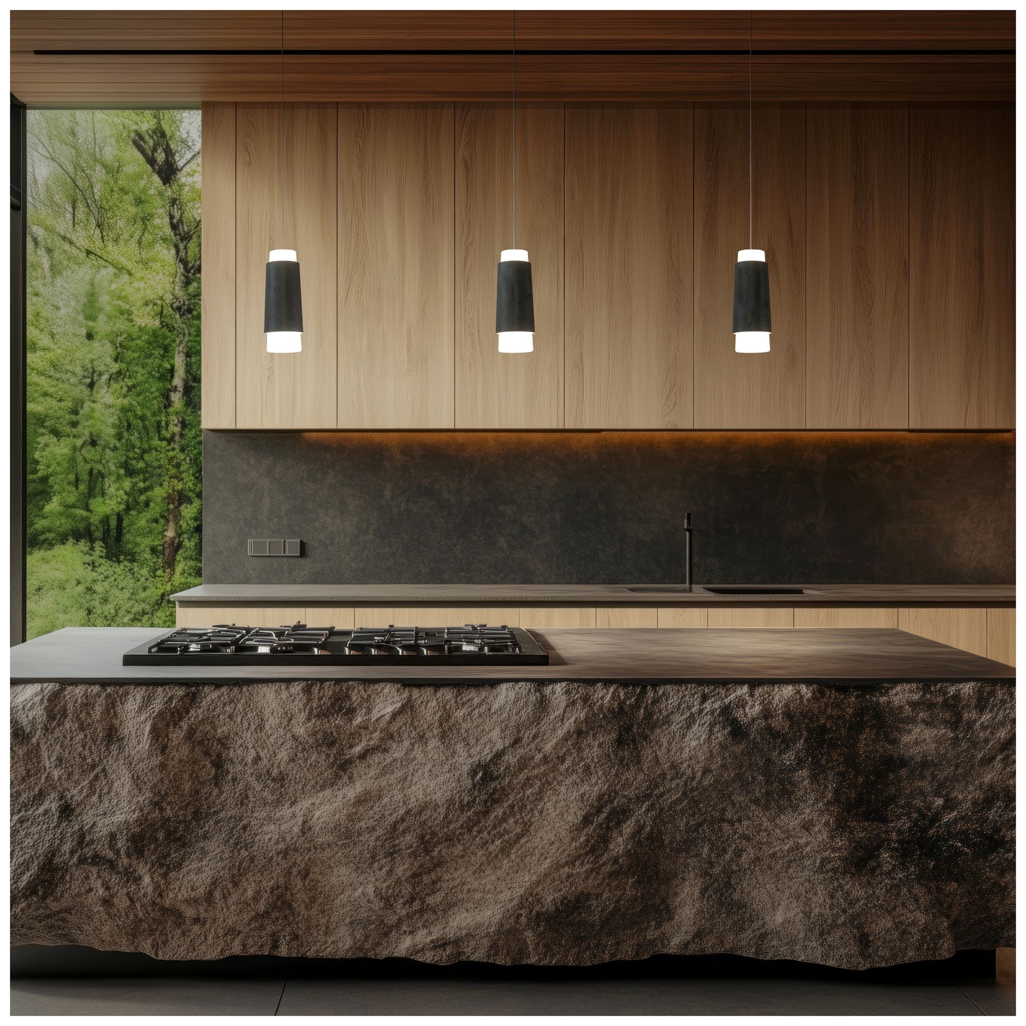 Image 6 Chauncey 13.25"H x 5.13"W 1-Light Mini-Pendant in BV more views