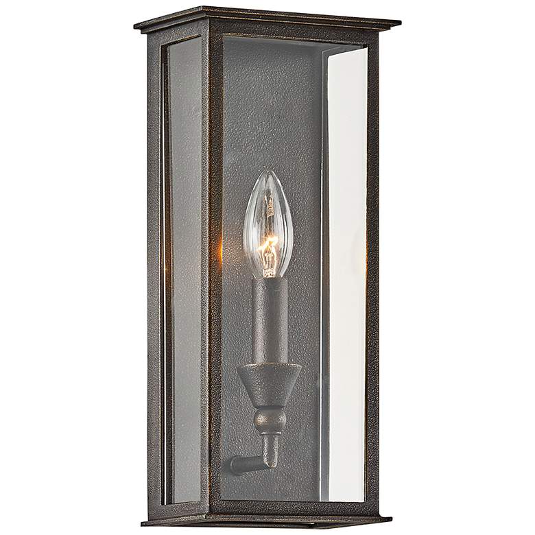 Image 1 Chauncey 13 1/4 inch High Vintage Bronze Outdoor Wall Light