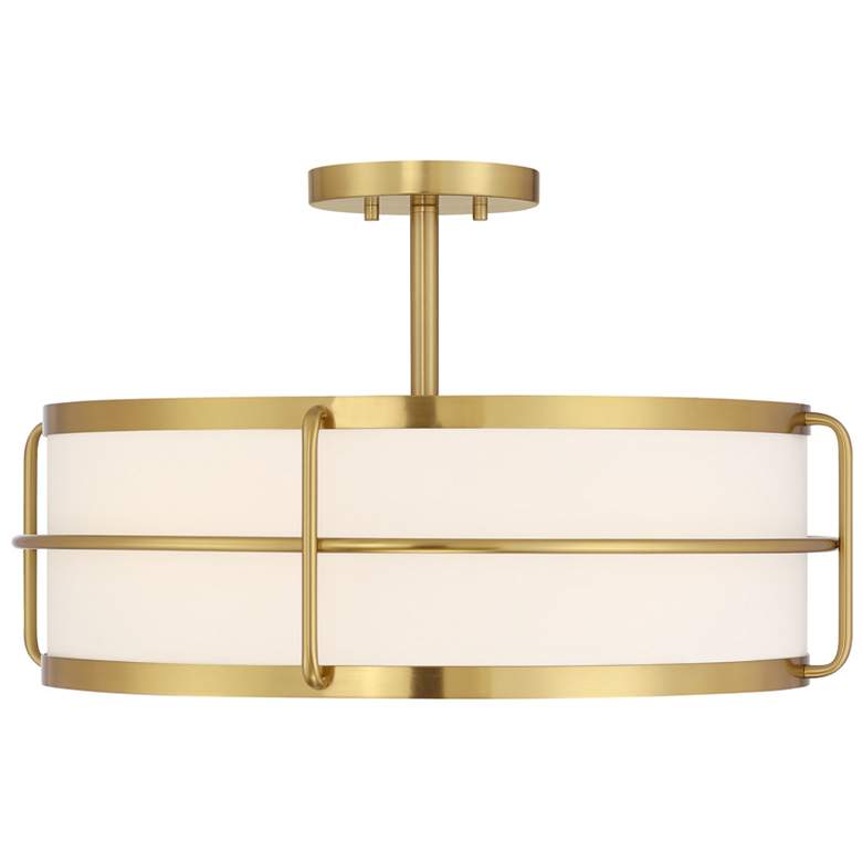 Image 1 Chauncey 4-Light Ceiling Light in Warm Brass