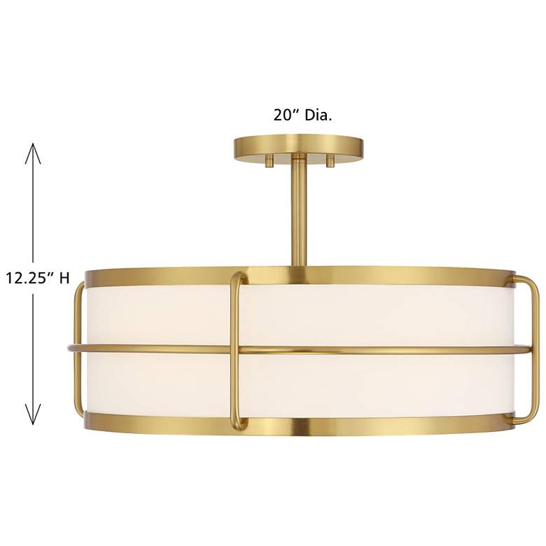 Image 7 Chauncey 4-Light Ceiling Light in Warm Brass more views