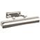Chawton 16"W Polished Nickel Metal Adjustable Picture Light