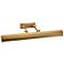 Chawton 26" Wide Aged Brass Metal Adjustable Picture Light