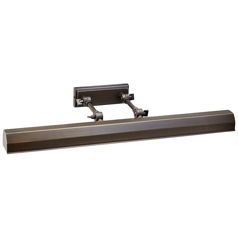 Image 1 Chawton 26" Wide Dark Bronze Metal Adjustable Picture Light