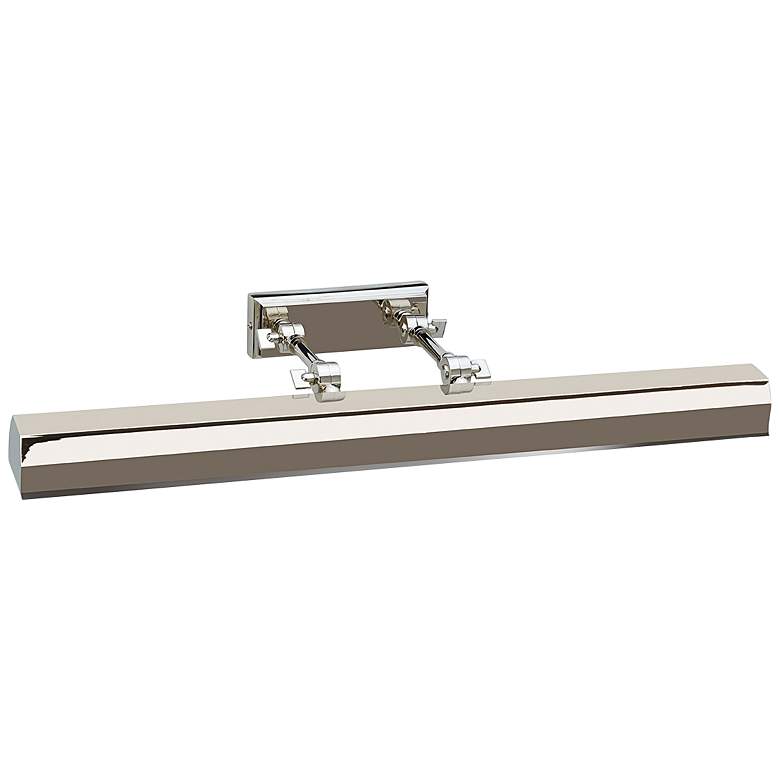 Image 1 Chawton 26"W Polished Nickel Metal Adjustable Picture Light