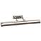 Chawton 26"W Polished Nickel Metal Adjustable Picture Light