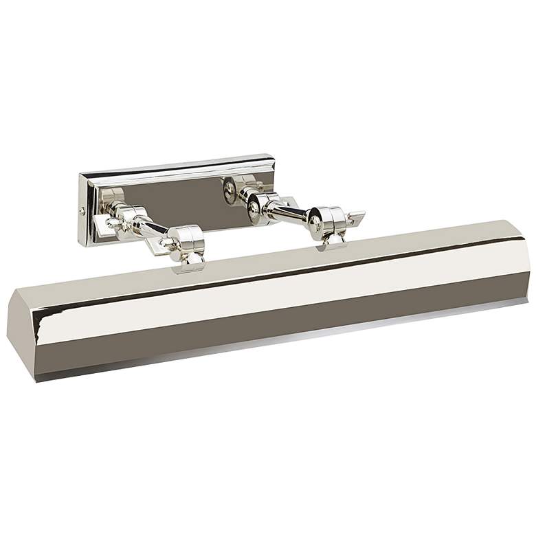 Image 1 Chawton 7"W Polished Nickel Metal Adjustable Picture Light