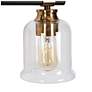 2_Chayote 28 3/4"W Black and Brass 4-Light Vanity Bath Light more views