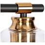 3_Chayote 28 3/4"W Black and Brass 4-Light Vanity Bath Light more views