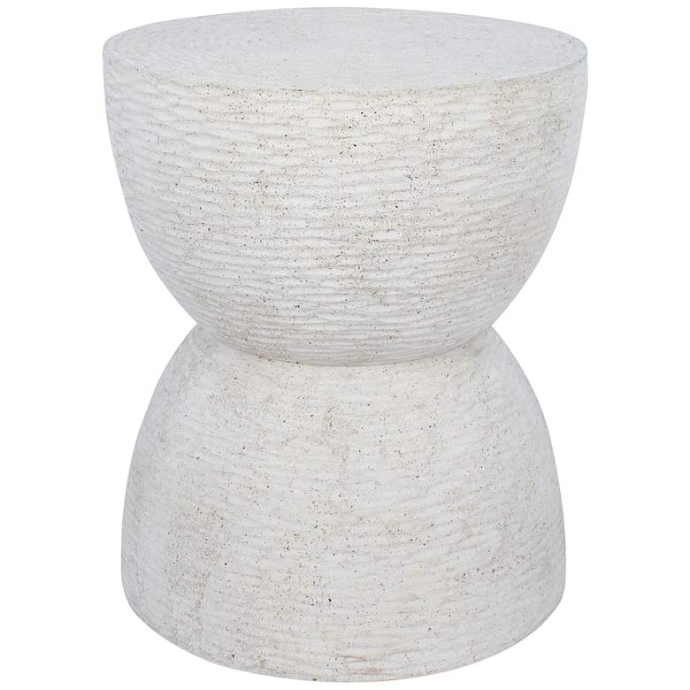 Image 2 Chayton 15 1/4 inch Wide Natural Stone Indoor/Outdoor Side Table