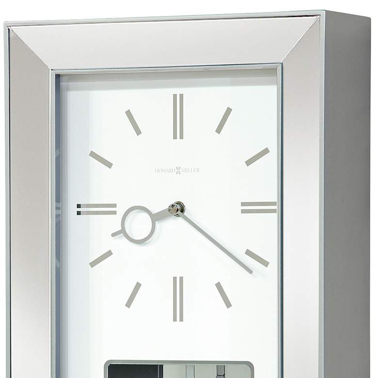 Image 2 Chaz 23" High Satin Westminster Chime Wall Clock more views