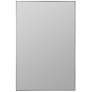 Chaz Glossy Silver 23 3/4" x 36" Rectangular Wall Mirror