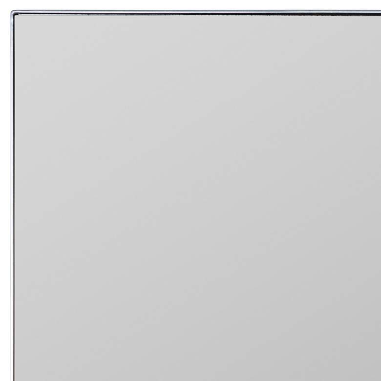 Image 3 Chaz Glossy Silver 23 3/4 inch x 36 inch Rectangular Wall Mirror more views