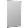 Chaz Glossy Silver 23 3/4" x 36" Rectangular Wall Mirror