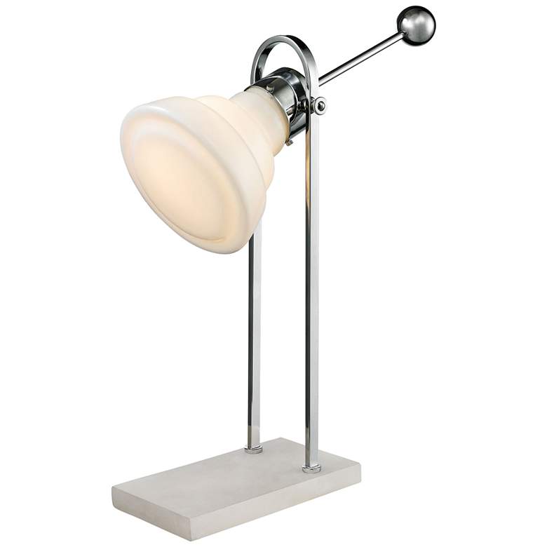 Image 1 Chaz Polished Nickel Adjustable Desk Lamp