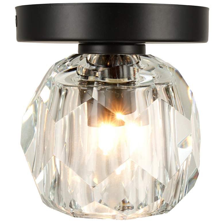 Image 1 Cheateau 4.3" Wide Black Flush Mount