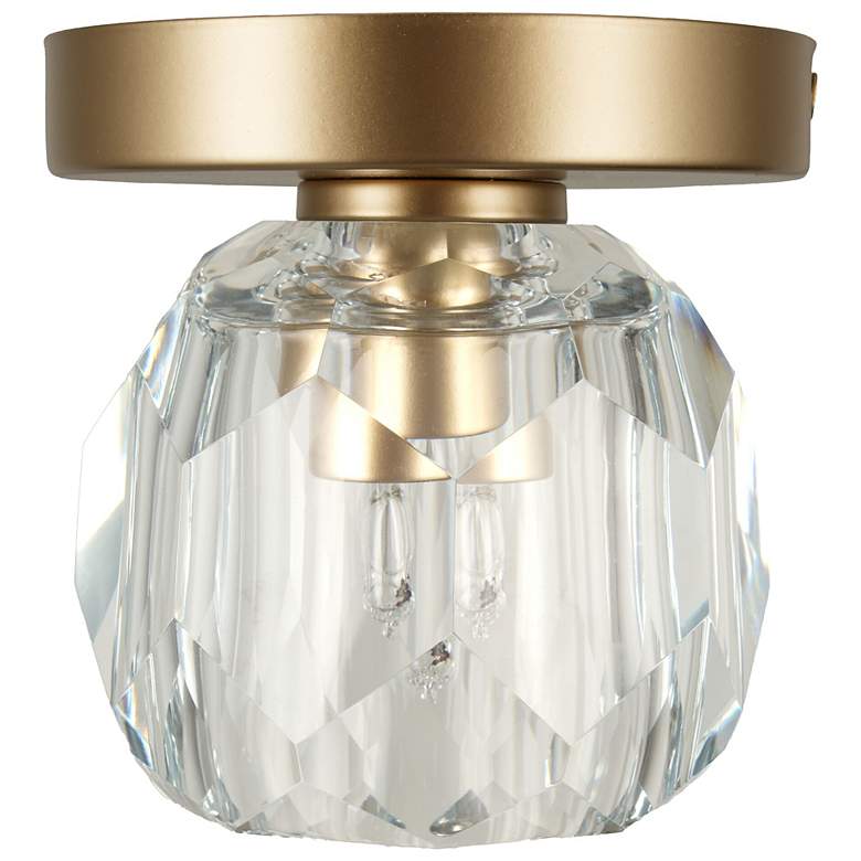 Image 2 Cheateau 4.3" Wide Brushed Gold Flush Mount more views