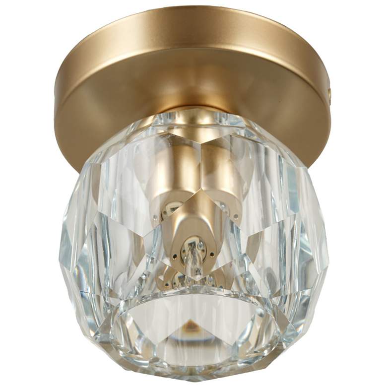 Image 4 Cheateau 4.3" Wide Brushed Gold Flush Mount more views