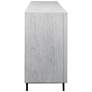 Checkerboard 67" Wide White and Gray 4-Door Storage Cabinet in scene
