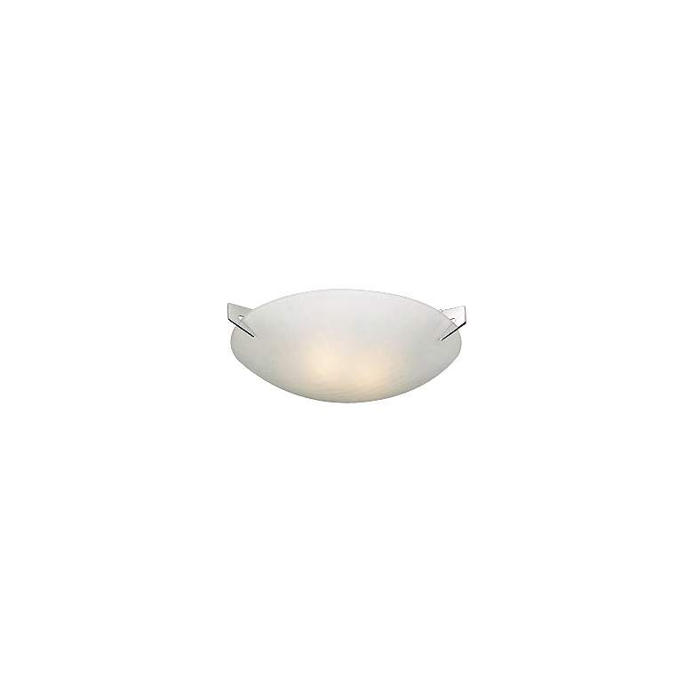 Checkered Acid Frost Glass 13&quot; Wide Ceiling Light Fixture
