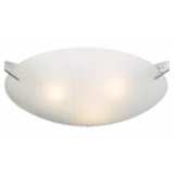 Checkered Acid Frost Glass 17&quot; Wide Ceiling Light Fixture