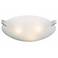 Checkered Acid Frost Glass 17" Wide Ceiling Light Fixture