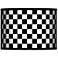 Checkered Black Giclee Glow Lamp Shade 13.5x13.5x10 (Spider)