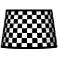 Checkered Black Tapered Lamp Shade 13x16x10.5 (Spider)