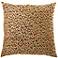 Cheetah Ruby 20" Square Decorative Pillow