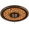 Cheetah with Trim 24" Wide Bronze Finish Ceiling Medallion