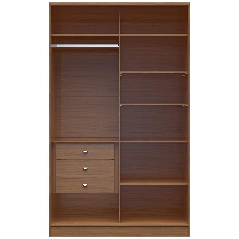 Image 1 Chelsea 1.0 Maple Cream Wood Full Wardrobe Closet