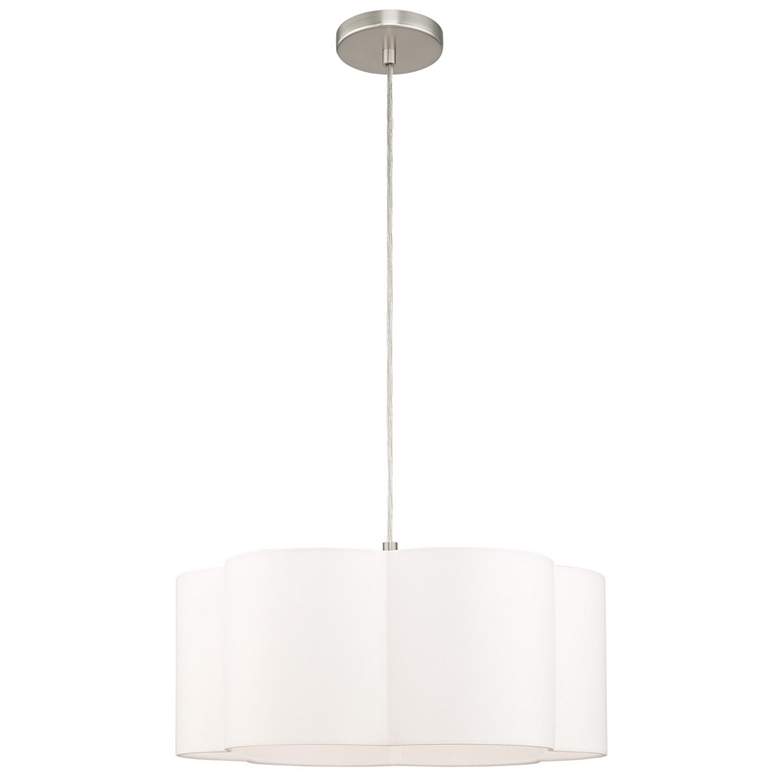 Image 1 Chelsea 1 Light Brushed Nickel Pendant