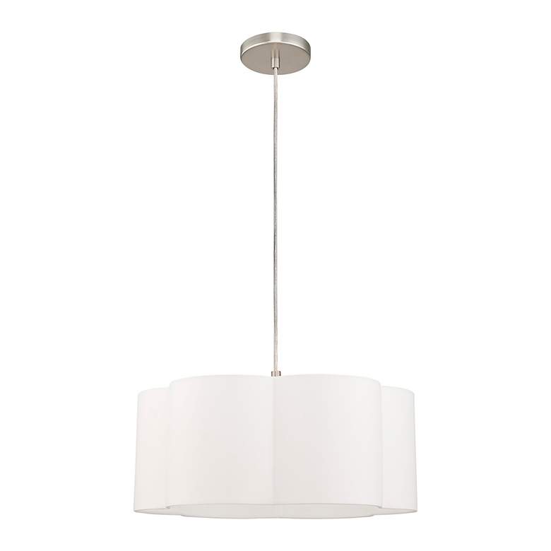 Image 4 Chelsea 1 Light Brushed Nickel Pendant more views