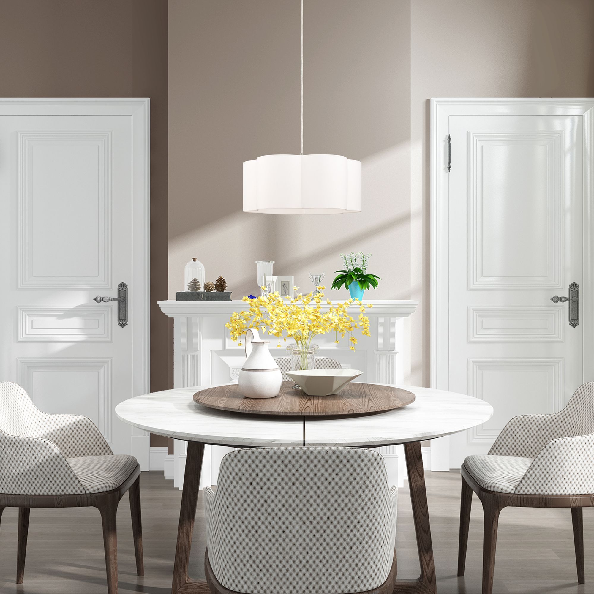 Chelsea 1 Light Brushed Nickel Pendant