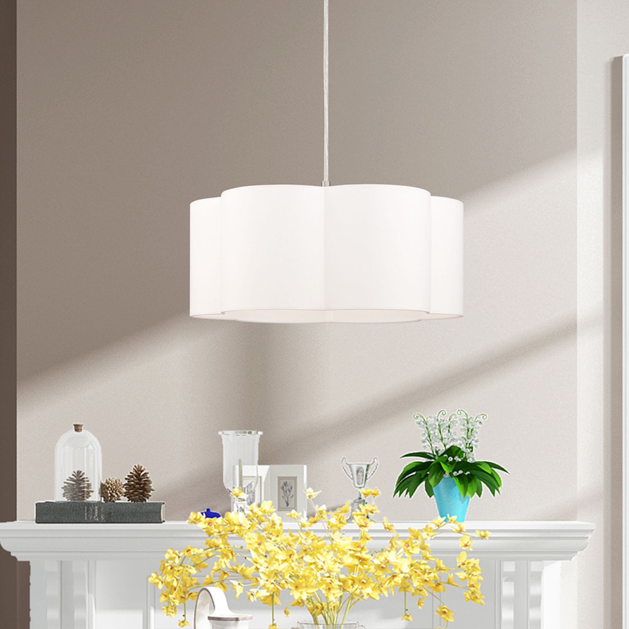 Chelsea 1 Light Brushed Nickel Pendant