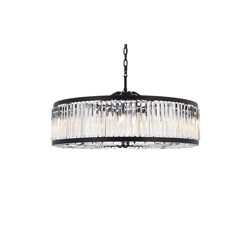 Image 4 Chelsea 10 Light Matte Black Chandelier Clear more views