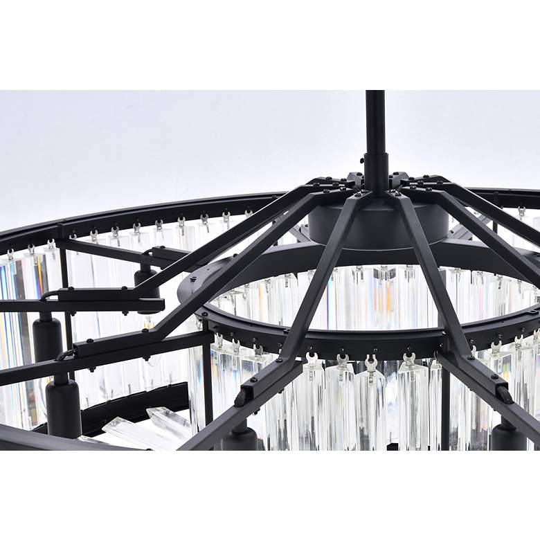 Image 6 Chelsea 10 Light Matte Black Chandelier Clear more views