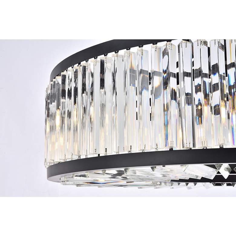 Image 7 Chelsea 10 Light Matte Black Chandelier Clear more views
