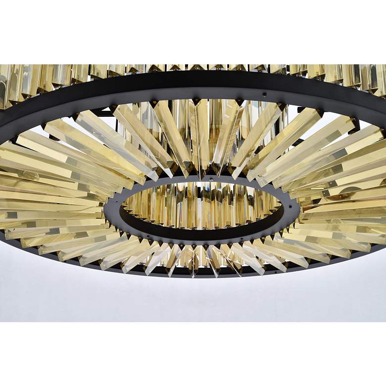 Image 5 Chelsea 10 Light Matte Black Chandelier Golden Teak more views