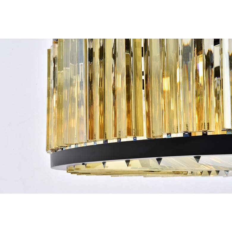 Image 7 Chelsea 10 Light Matte Black Chandelier Golden Teak more views