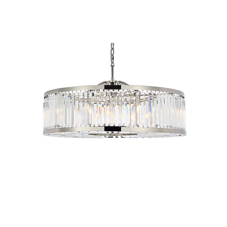 Image 4 Chelsea 10 Light Polished Nickel Chandelier Clear more views