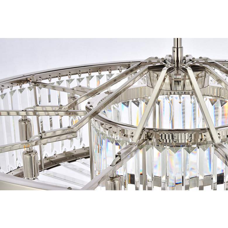 Image 6 Chelsea 10 Light Polished Nickel Chandelier Clear more views