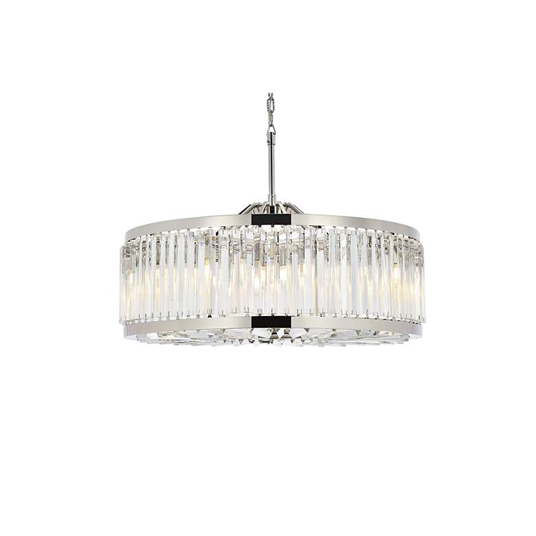 Image 4 Chelsea 10 Light Polished Nickel Chandelier Clear more views