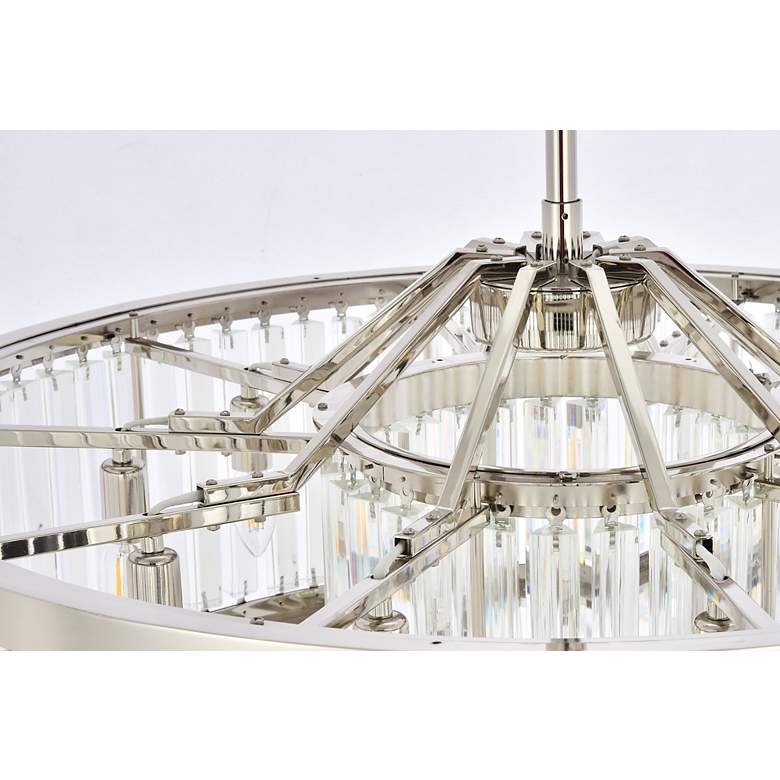 Image 6 Chelsea 10 Light Polished Nickel Chandelier Clear more views